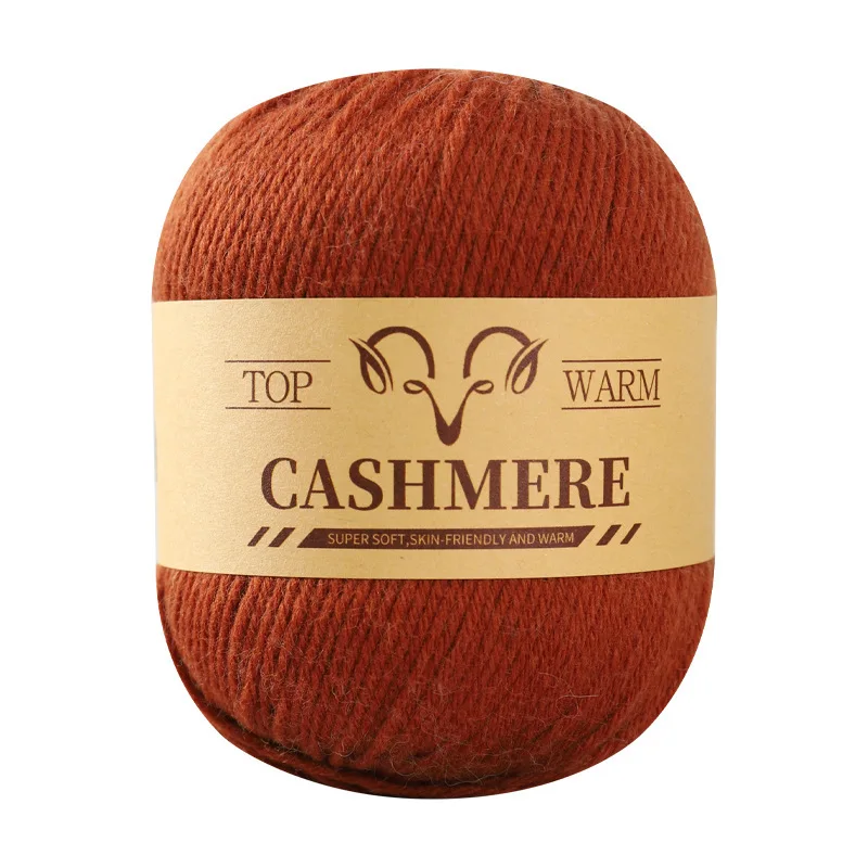 6pcs Pure Cashmere Yarn 95% Cashmere for Crocheting 3Ply Worsted Mongolian Warm Weaving Fuzzy Knitting Cashmere Hand Yarn Thread 6