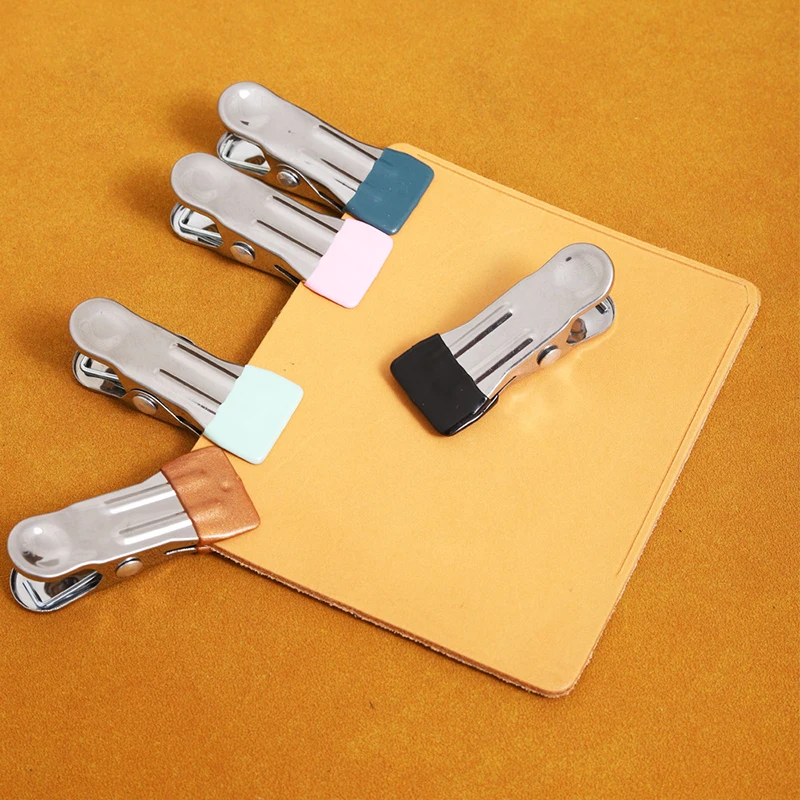 Leather Craft Tools 30Pcs Leather Craft Sewing Clips Stainless Steel Leather Securing Clip Holder No Trace Clip leather tools,leather craft tools,leather craft tool