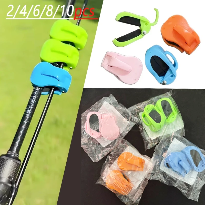2/4/6/8/10 stücke Locken Stange Lagerung Organizer Multi-Funktion Angelrute Klemmen Angelrute Schutzhülle für Felsen Angeln