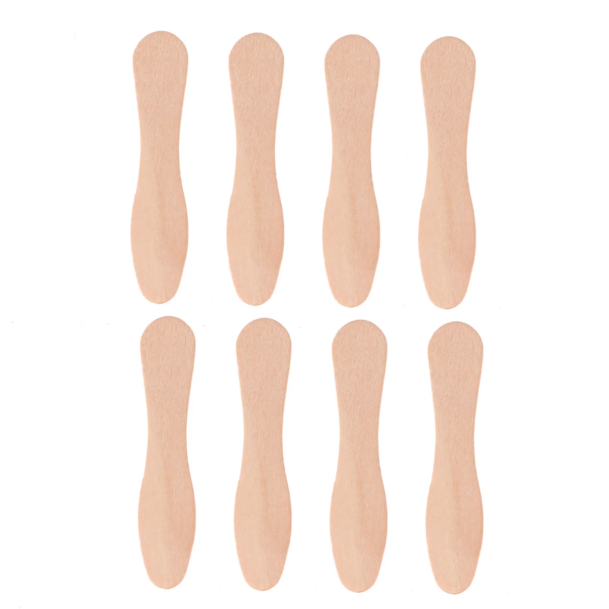 

200pcs Wooden Ice Cream Spoons Wood Taster Spoons Popsicle Paddles Spoon