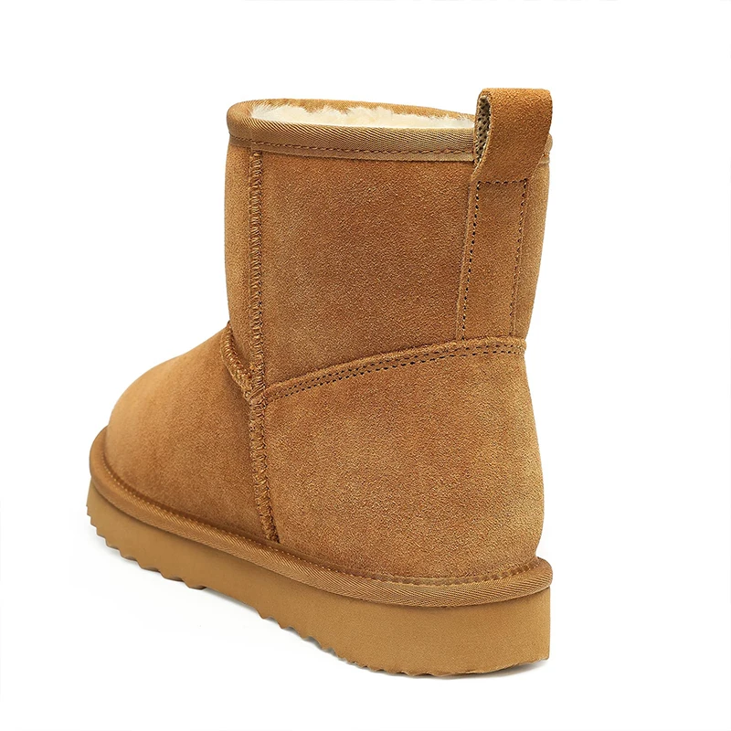 Women Suede Snow Boots Winter Warm Fuzzy Boots