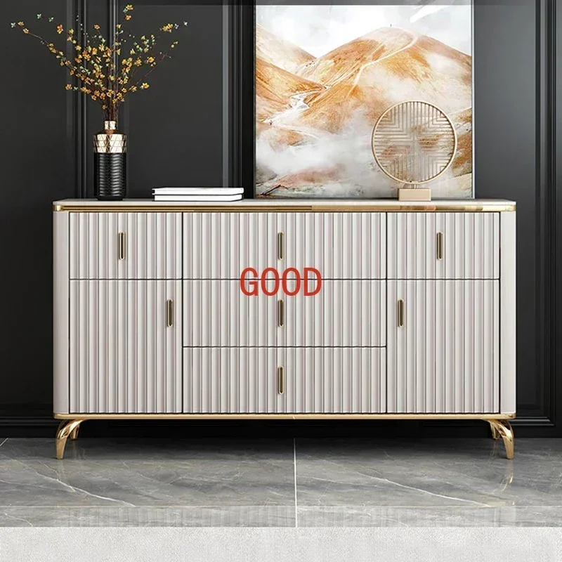 Dish Modern Wood Sideboards Kitchen Nordic Shelves Modular Luxury Sideboards Storage Table De Chevet Small Room Furnitures
