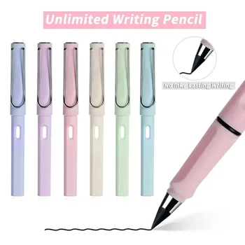 1Pc Eternal Pencil Unlimited Writing No Ink Pen Pencils For Writing Art Sketch Stationery Kawaii Pen School Supplies 1