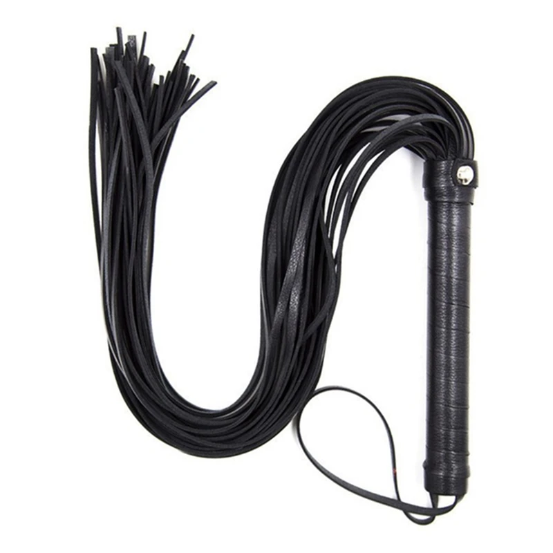 Equestrian Whip Pu Leather Pimp Whip Racing Riding Crop Party Flogger Hand Cuffs Queen Horse Riding Whip