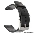 Black silver buckle