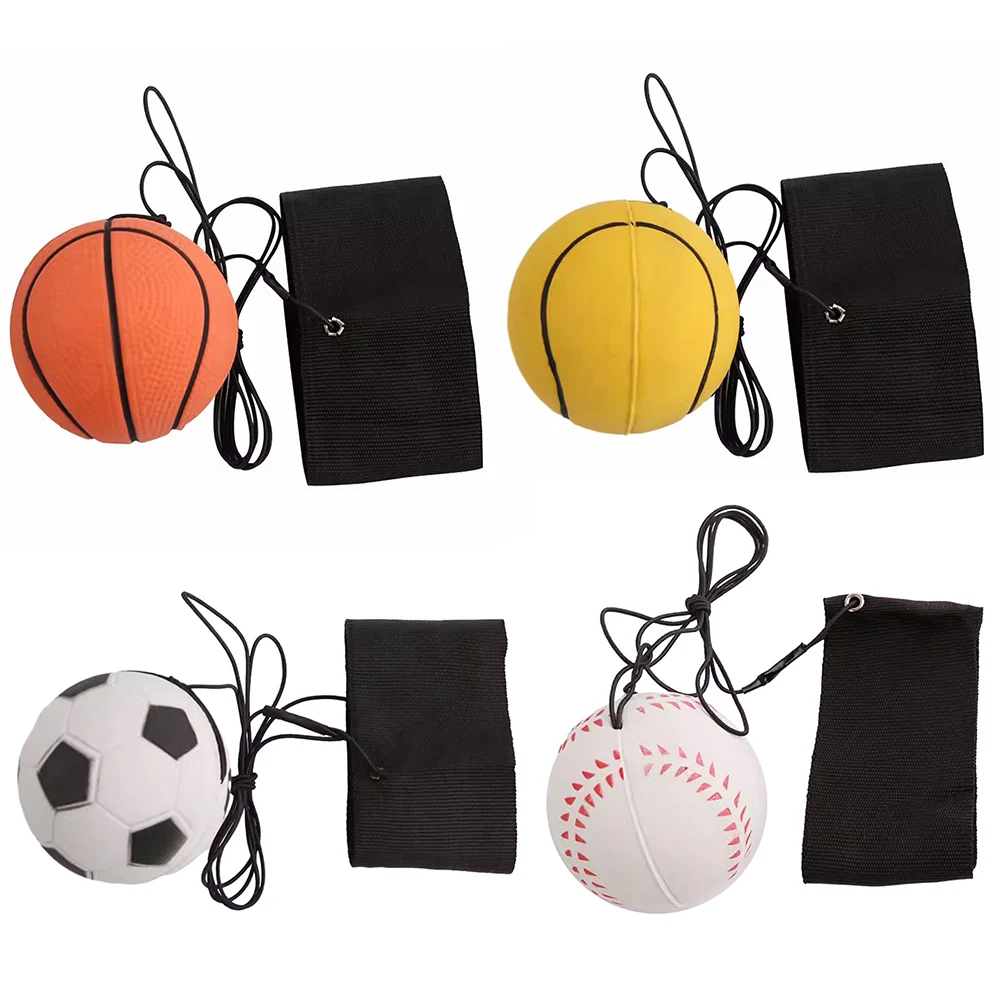 

1pc Returned Balls Wrist Elastic Ball Wrist Return Ball Hand Throw Back Ball Exercise Coordination Gift Diameter 6cm 340g