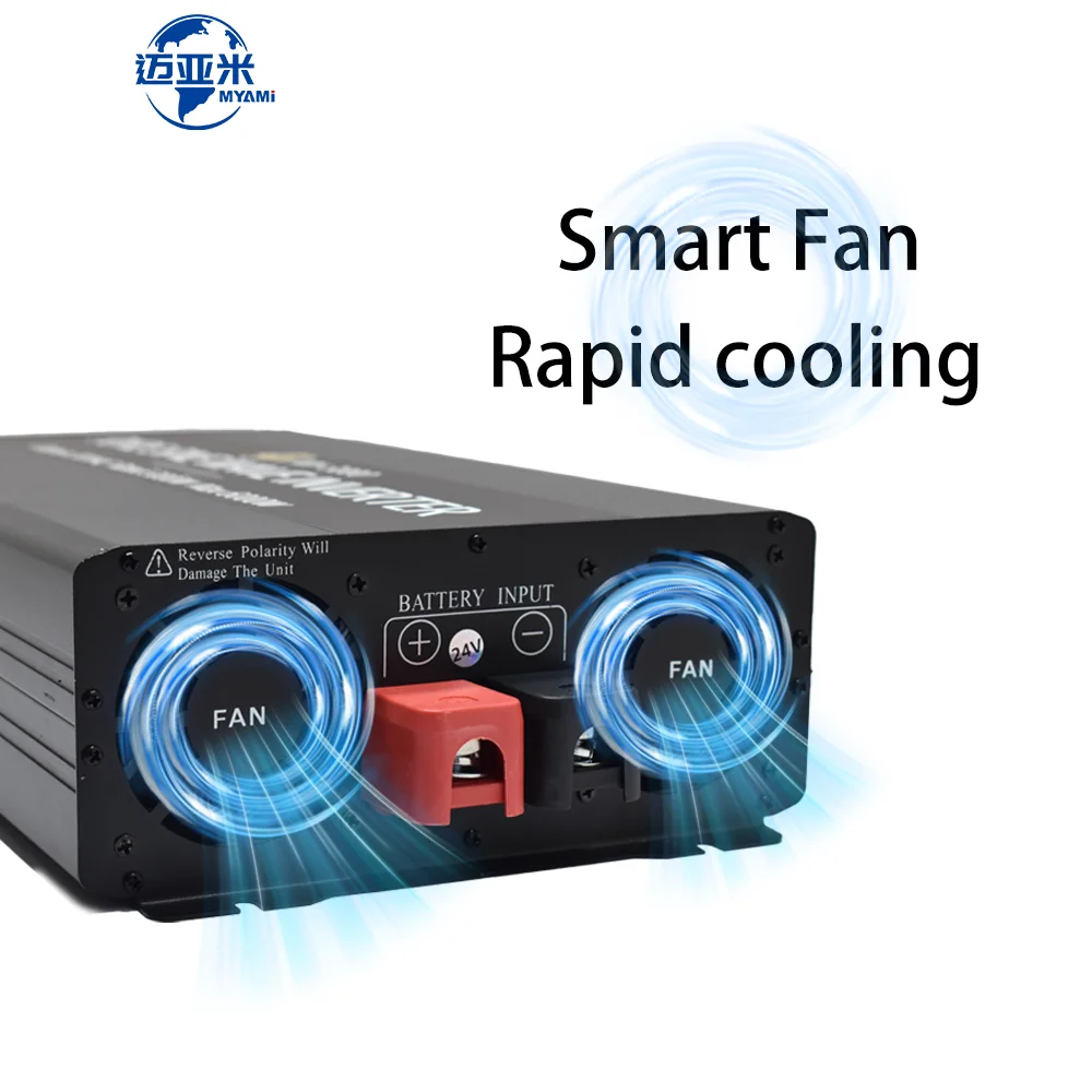 MYAMi 마이크로 파워 인버터, 태양광 자동차 인버터, 순수 사인파 인버터, 12V, 24V, 48V, 60V, 72V, 96V, DC에서 110VAC, 220VAC, 3000W, 신제품