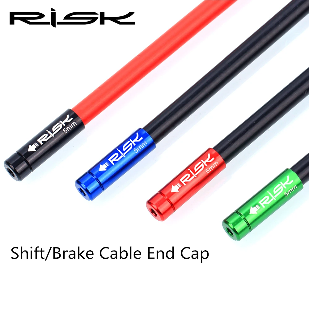 10pcs Aluminum Alloy Bike Cable End Caps 5mm Brake Wire Core Cap 4mm Shift Line Tube Sleeve Cover Bicycle Cable Dust Cover
