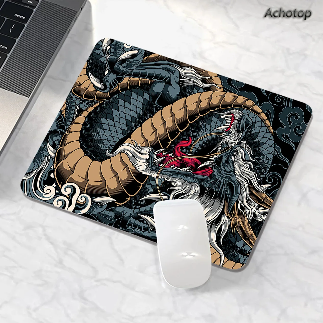 

Japanese Dragon Gaming Mouse Pad XS Computer Laptop Rubber Small Mousepad PC Gamer Desk Decoration Office Mouse Mat Deskmat Rug