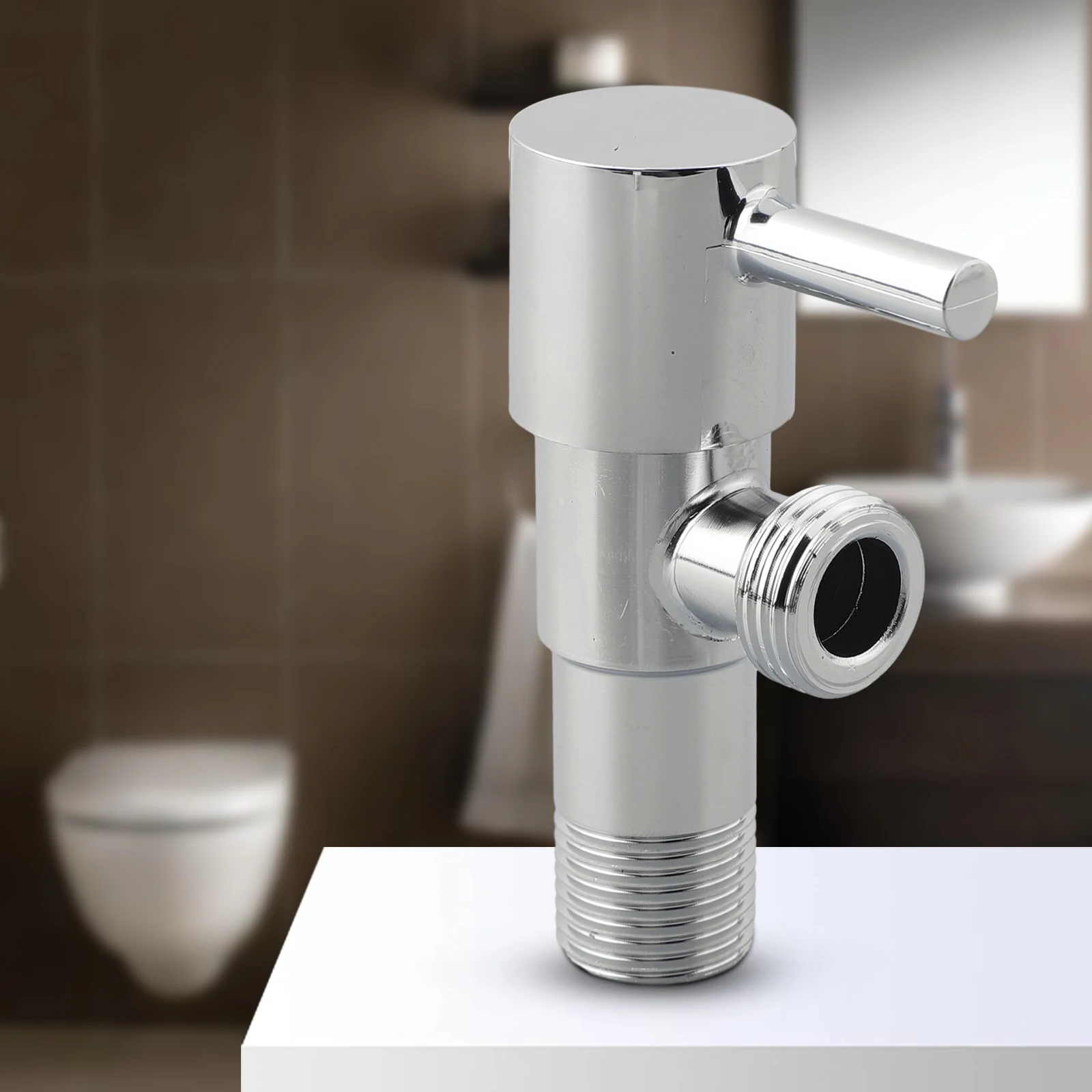 

Plumbing Parts 304 Stainless Steel Faucet Triangle Valve Angle Inlet Water Stop Applicable To Water Heaters, Toilets, Washbasin