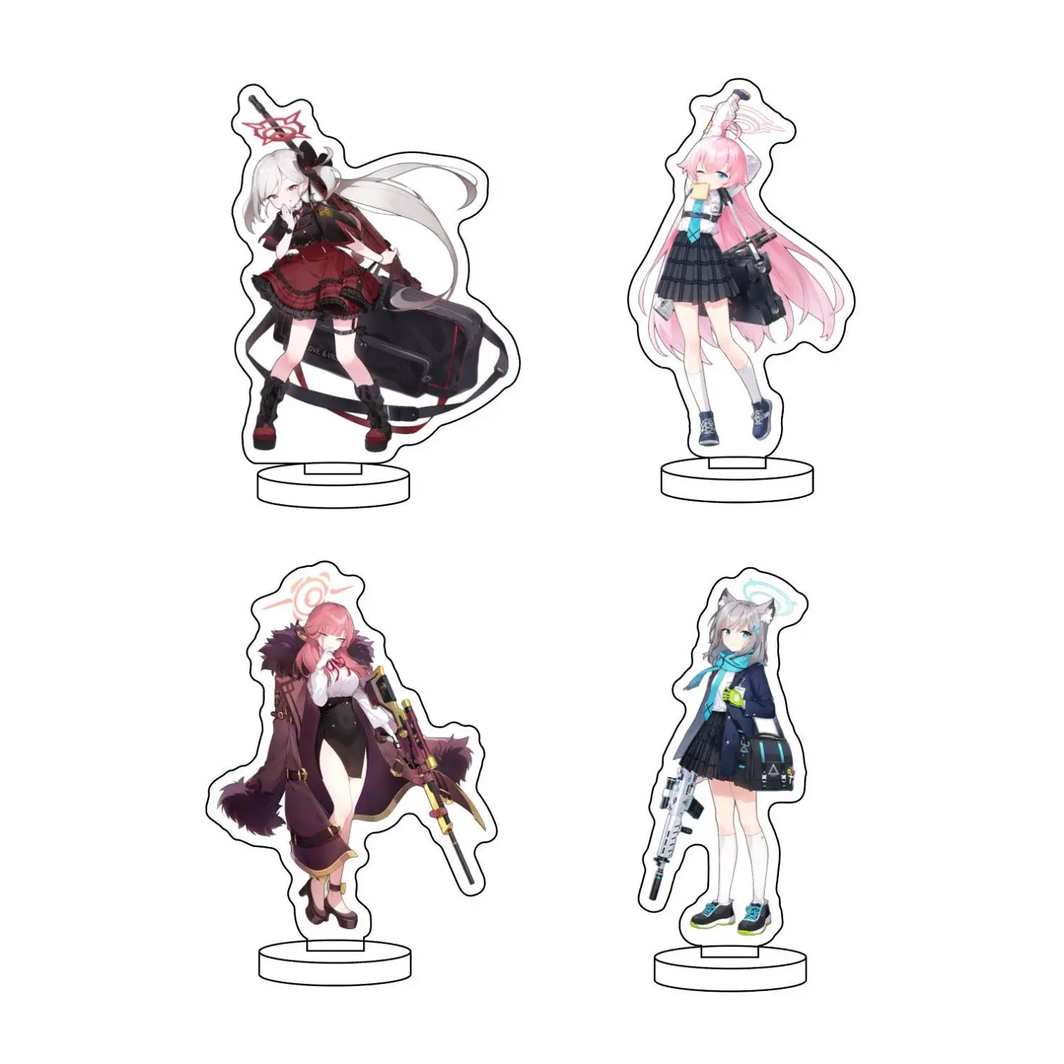 애니메이션 장난감 피규어 아크릴 스탠드 애니메이션 모델 액션 피규어 장식, 어린이 컬렉션 장난감, 블루 아카이브