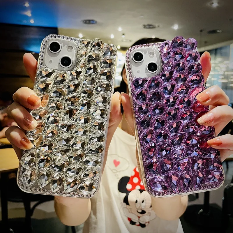 

Rhinestone Phone Cases For For Galaxy S24 Ultra S23 Plus S22 S21 S20 Note20 Back Cover