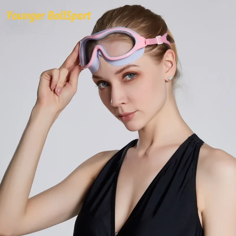 UV Waterproof Anti Fog Swimwear Eyewear Swim Diving Water Glasses Adjustable Swimming Goggles Women Men Myopia Sports Eyewear