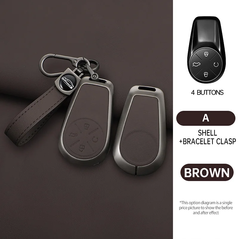 Deluxe Car Key Fob Protector with Keychain Attachment