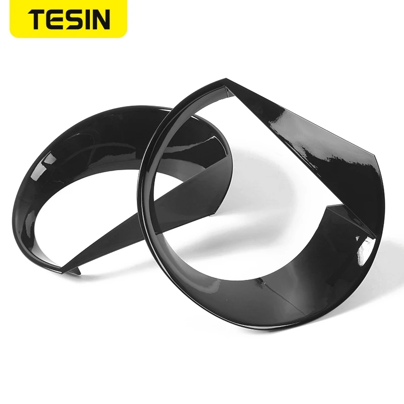 TESIN Lamp Hoods for Jeep Renegade Car Headlight Lamp Decoration Cover Exterior Accessories headlight lamp cover