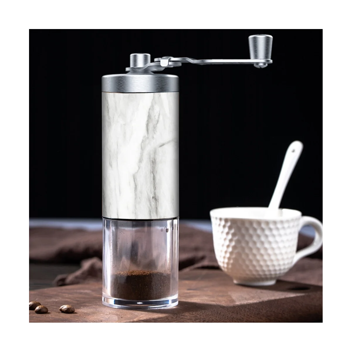

3PCS Portable Manual Coffee Adjustable Coarseness Grinder Good Office Traveling Hiking or Camping Espresso