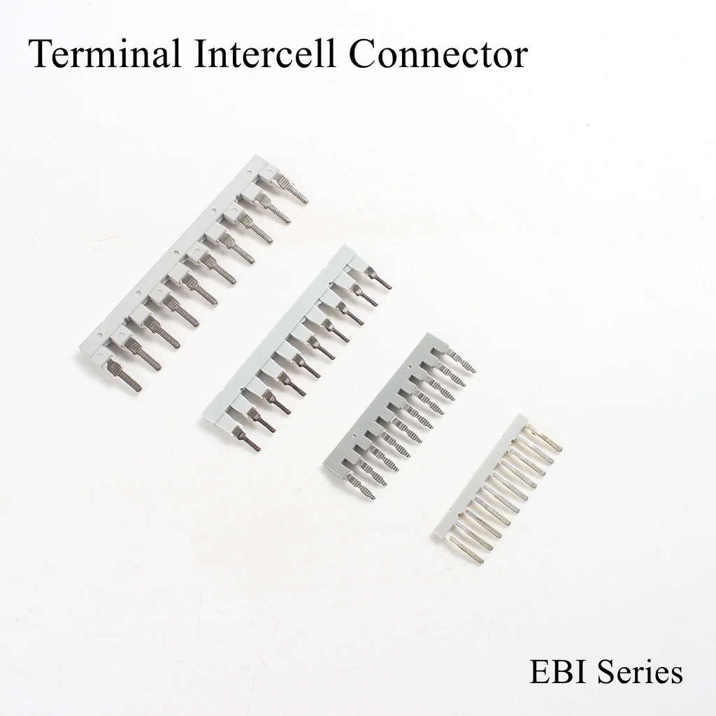 

EBI Terminal Block Intercell Connector Center Contact Short Circuit Matching Din Rail Screw Barrier Parallel Strips Fixed Bridge