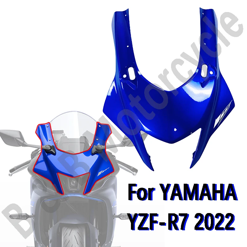 

Передний обтекатель для YAMAHA R7, накладка на капот, защитная накладка на голову, модифицированные Аксессуары для мотоцикла Yamaha YZF R7, комплект синего цвета