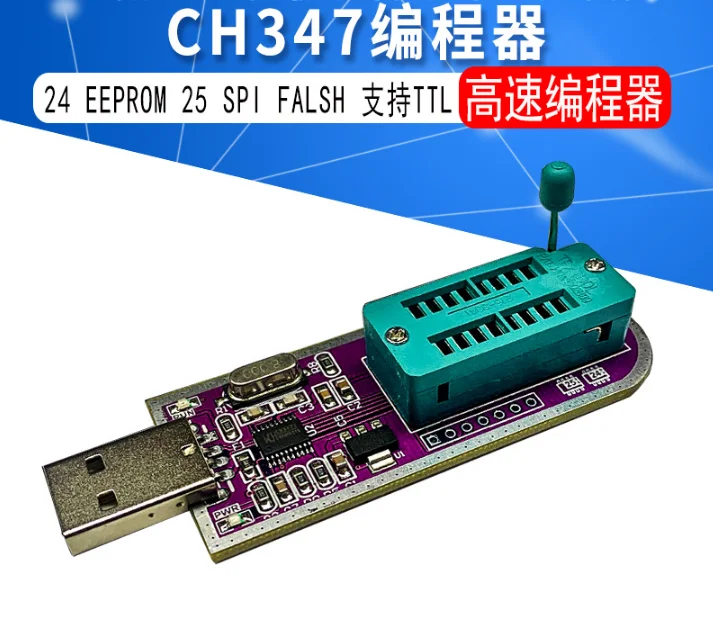de Alta Velocidade Módulo 24 Eeprom 25 Spi Falsh Suporta Ttl Pcs Ch347