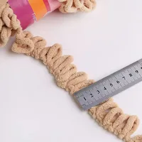 100g Fun Finger Loops Yarn Handcrafted Thick Wool Polyester Yarn No Need Hook or Needles Loop Yarn Perfect for Crafting Blankets 2