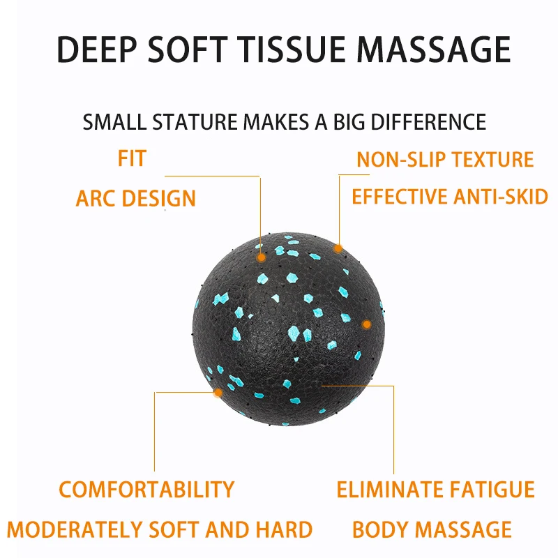 Massage Ball Round Massage Ball Double Lacrosse Self Massage Roller Deep Tissue Tool Acupoint for Physical Therapy Myofascial Release