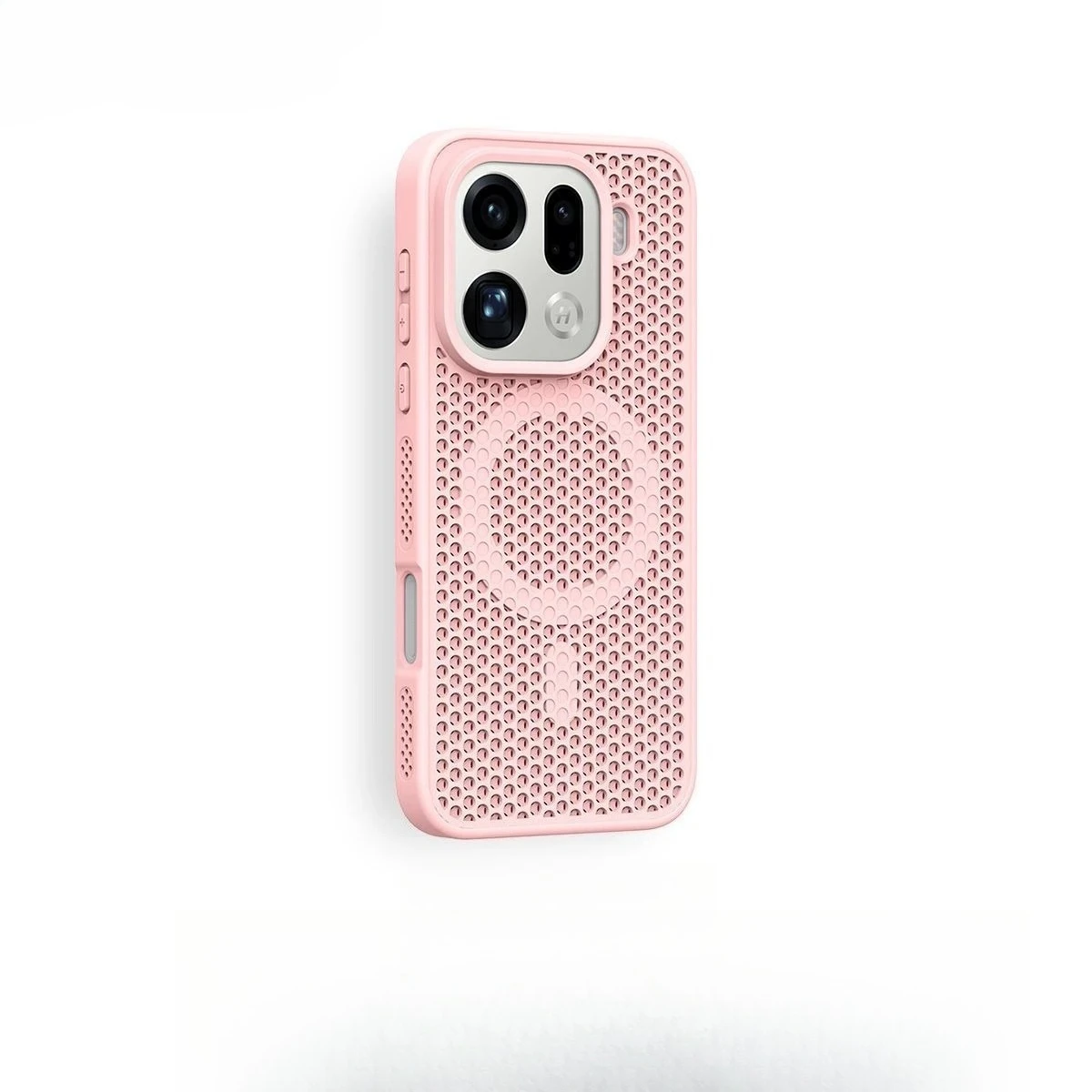 Fashion Honeycomb Magnetic Phone Case with Wireless Charging and Shockproof Protection