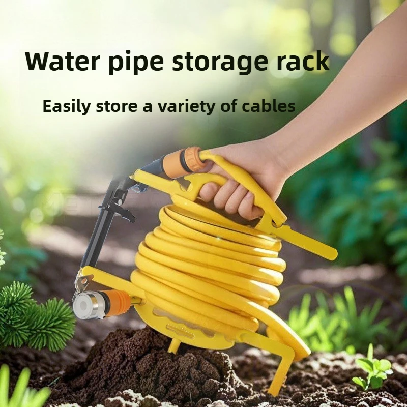 Handheld Hose Reel Portable Gardening Storage Rack Car Wash Tube ...