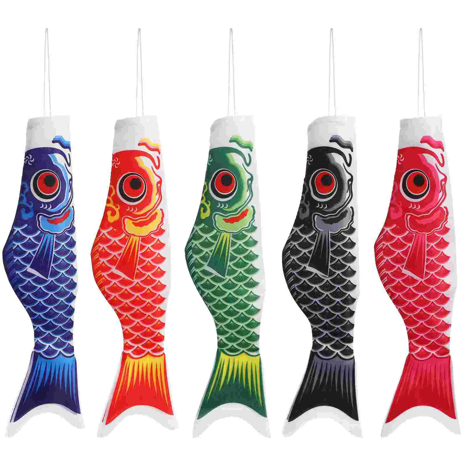 

5 Pcs Koinobori Japanese The Gift Camping Carp Flag Windsock Toddler Boys Gifts