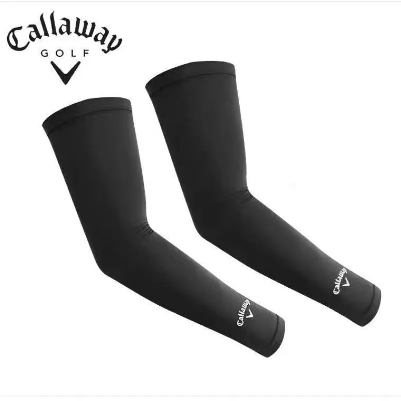 Callaway Golf Sunscreen Sleeve Breathable Non Slip Sunshade Arm Cover UV Protection Running Cycling Sleeves Cool Ice silk Arm C