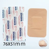 50pcs/set Large Breathable Wound Dressing Patch Band Aid 7.6*5.1cm Plasters for First Aid Tape Woundplast Adhesive Bandages 1