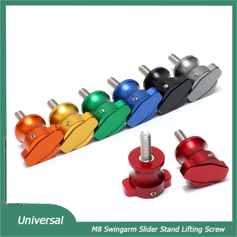 

Универсальные мотоциклетные шпули M8, катушки для маятника, ползунок, подставка, подъемный винт для YAMAHA BMW Kawasaki Suzuki Honda Ducati и т. д., аксессуары