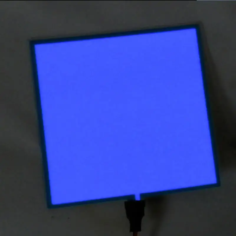 2-Pack EL Panel Discs - 5.1 Inch Electroluminescent Ice Blue Lights With 3 Flash Modes