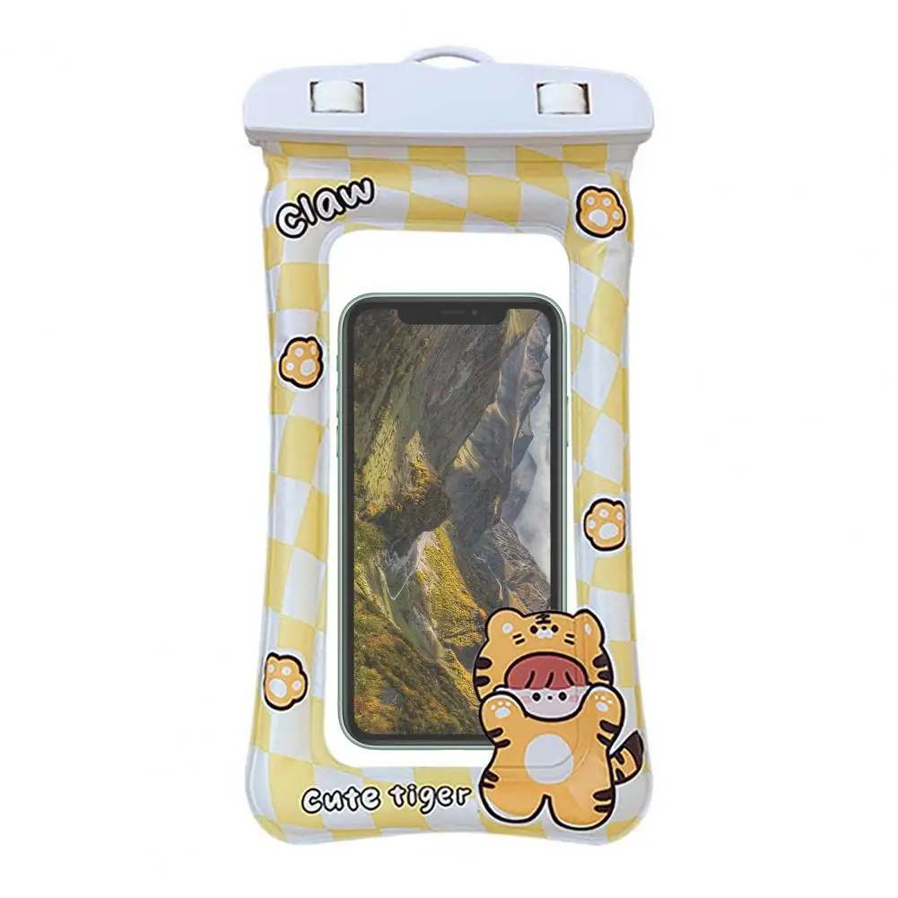 

Waterproof Phone Bag Universal Sensitive Touch with Lanyard Cute Cartoon Phone Underwater Case Mobile Cover for Swimming