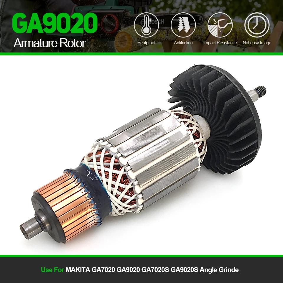 

AC220V Replace Armature Rotor For MAKITA GA7020 GA9020 GA7020S GA9020S Angle Grinde Accessories Power Tools Spare Parts