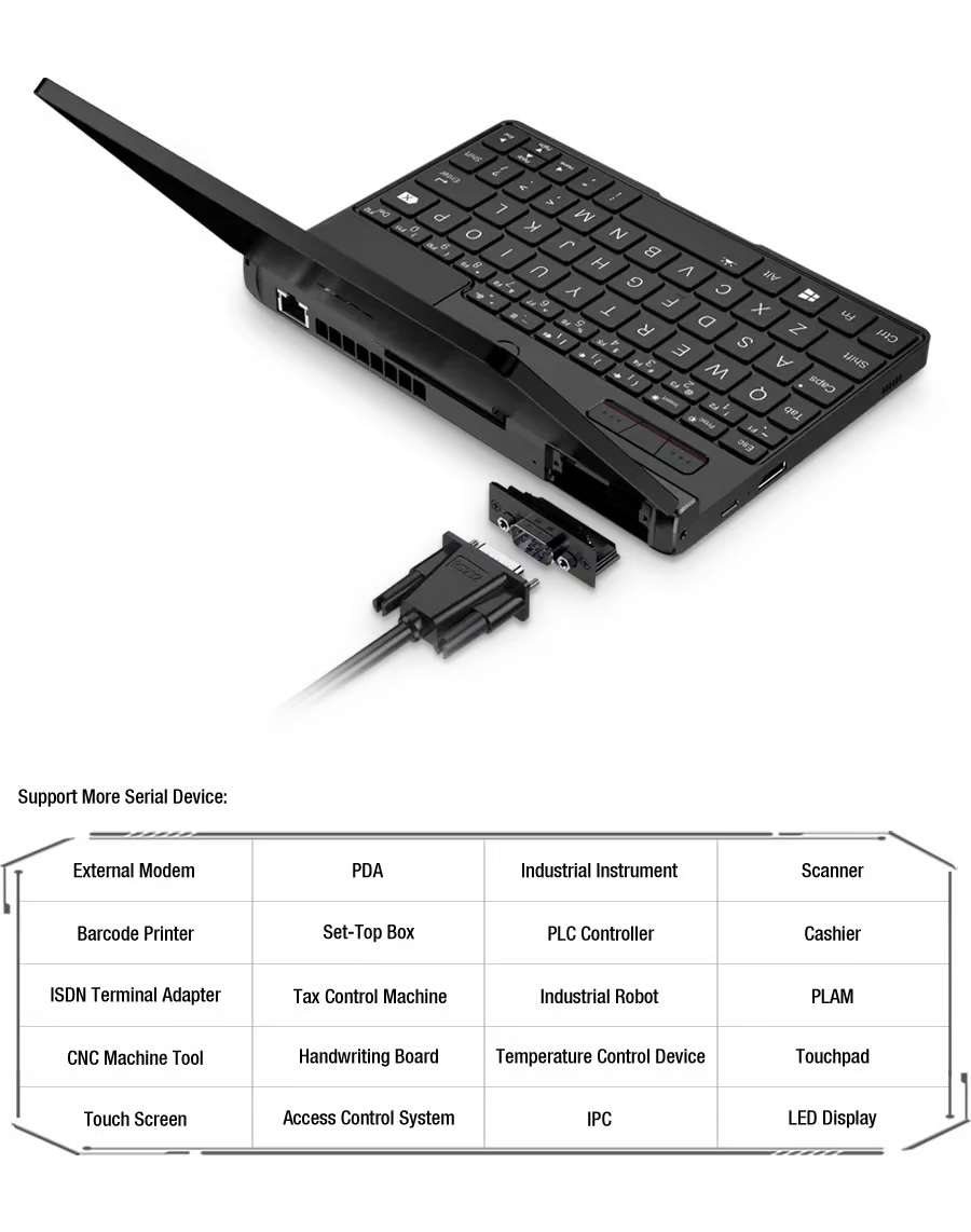 GPD 포켓 3 윈도우 휴대용 미니 게임용 노트북 코어 i7 터치 스크린 PC 컴퓨터 노트북, 16GB RAM, 1TB SSD