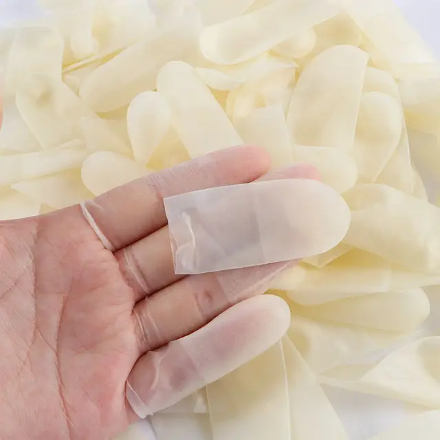 Counting Latex Ultra-thin Protective Finger Cots Disposable Fingertip Protection Work Finger Cots 1