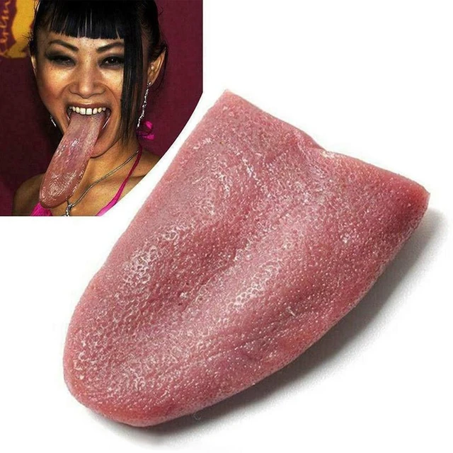 ibasenice 10 Pcs Fake Tongue Silicone Tongue Toy Artificial Tongue  Halloween Props Tongues Worm Toys Cat Tongue Aldult Toy Silicone Prank  Tongue Toys