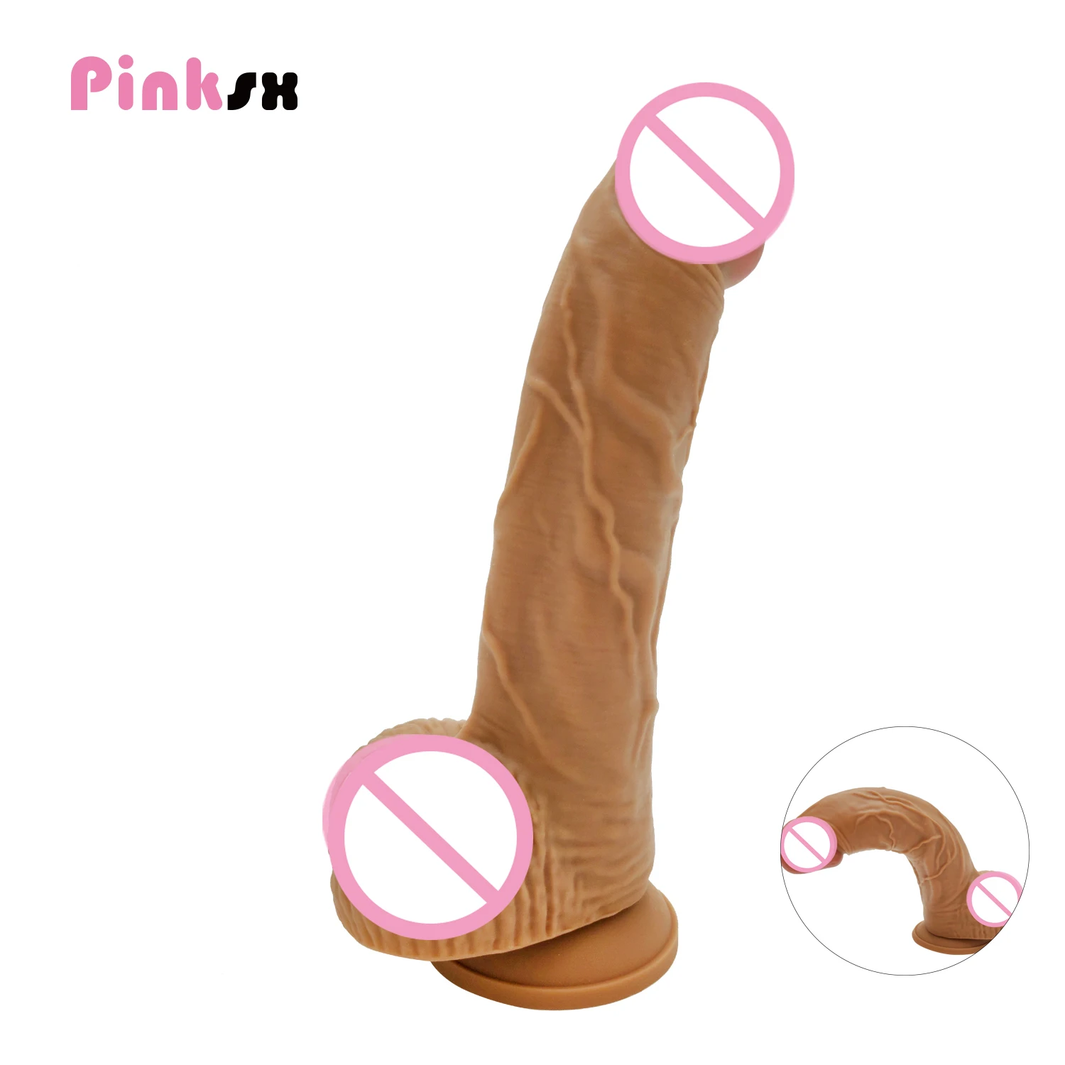 Big Dick Skin Feeling Realistic Penis Soft Huge Dildo Female Masturbator Silicone Ball Suction Cup Dildo Anal Plug Women Gay female sex toys