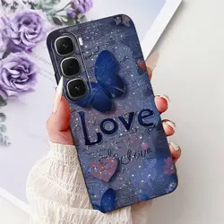Cute Cartoon Cat Luxury Fashion Butterfly Bumper Phone Case Cover for Infinix Hot 60i (924)
