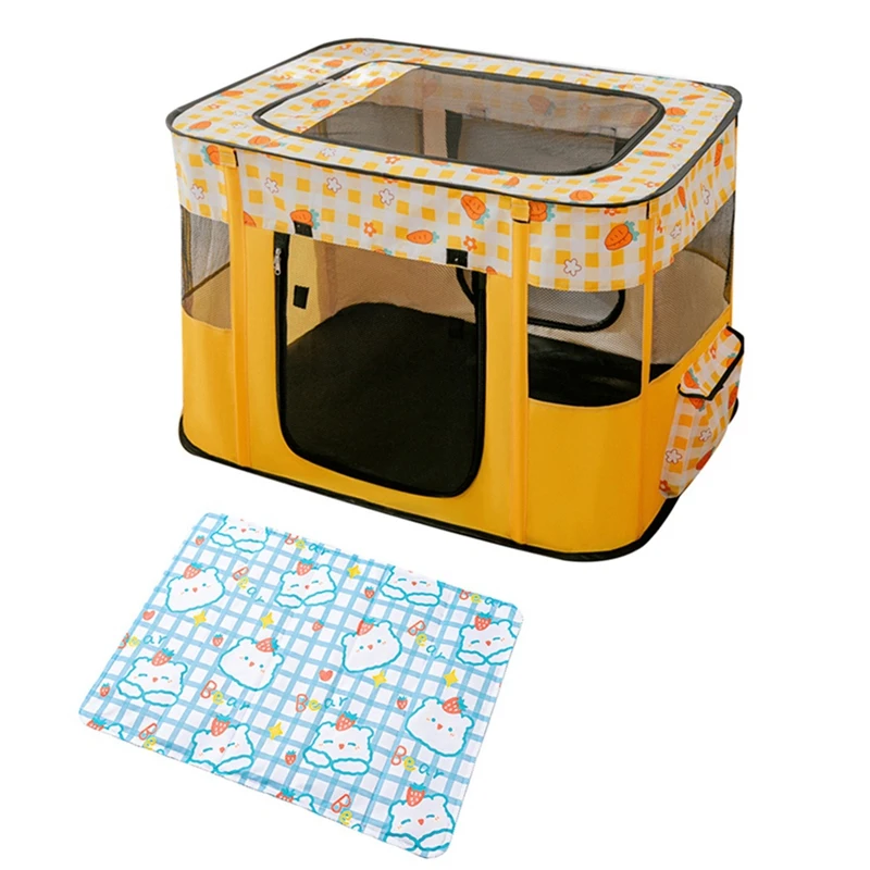 

Portable Cats Playpen, Dog Play Pen, Cats Playpen, Foldable -Up Pet Tent For Indoor/Outdoor With Ice Pad