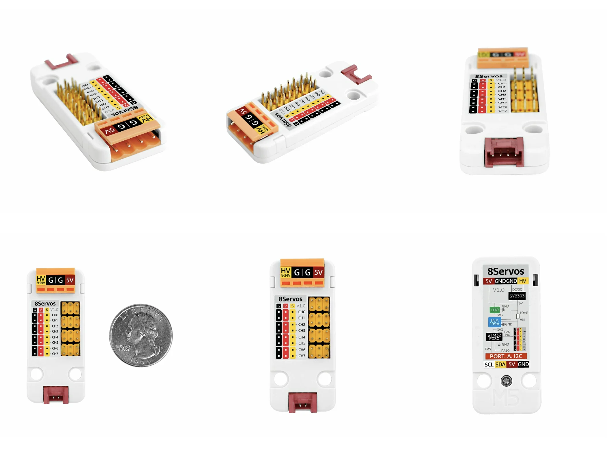 Official 8-Channel Servo Driver Unit (STM32F030)