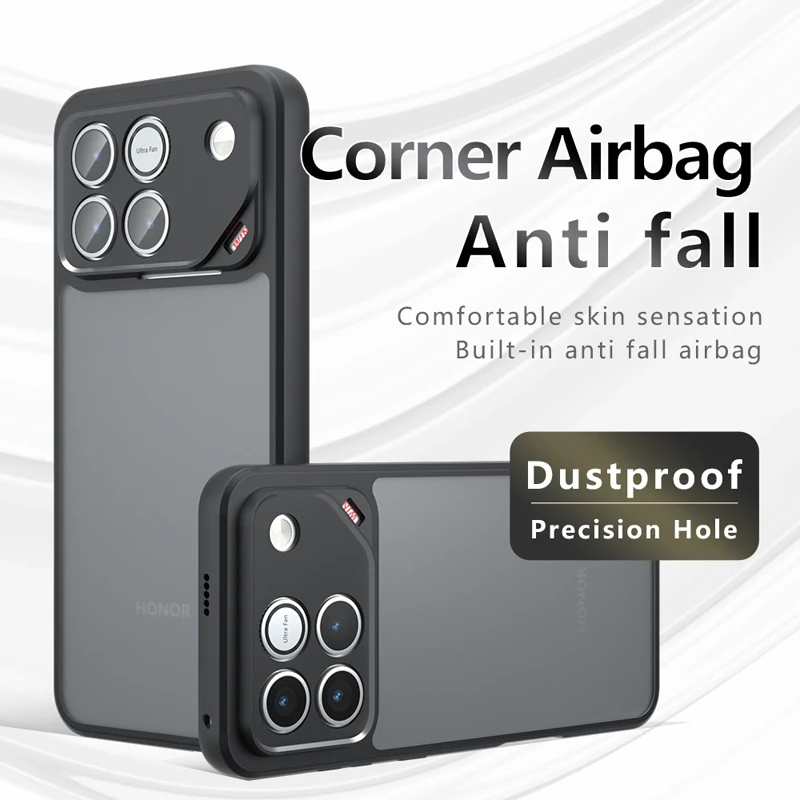 Shockproof Frosted Matte Anti-Fingerprint Transparent Cover