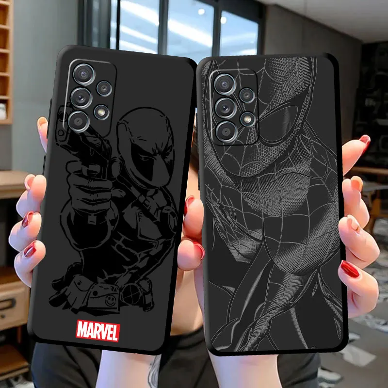 Custodia Spiderman Deadpool Per Xiaomi Mi A2 Lite Note 10 Pro 10S 12 10 5G 12X 9T 10T 11T 9 Se 11 Lite 12Pro Tpu Soft Armor Funda
