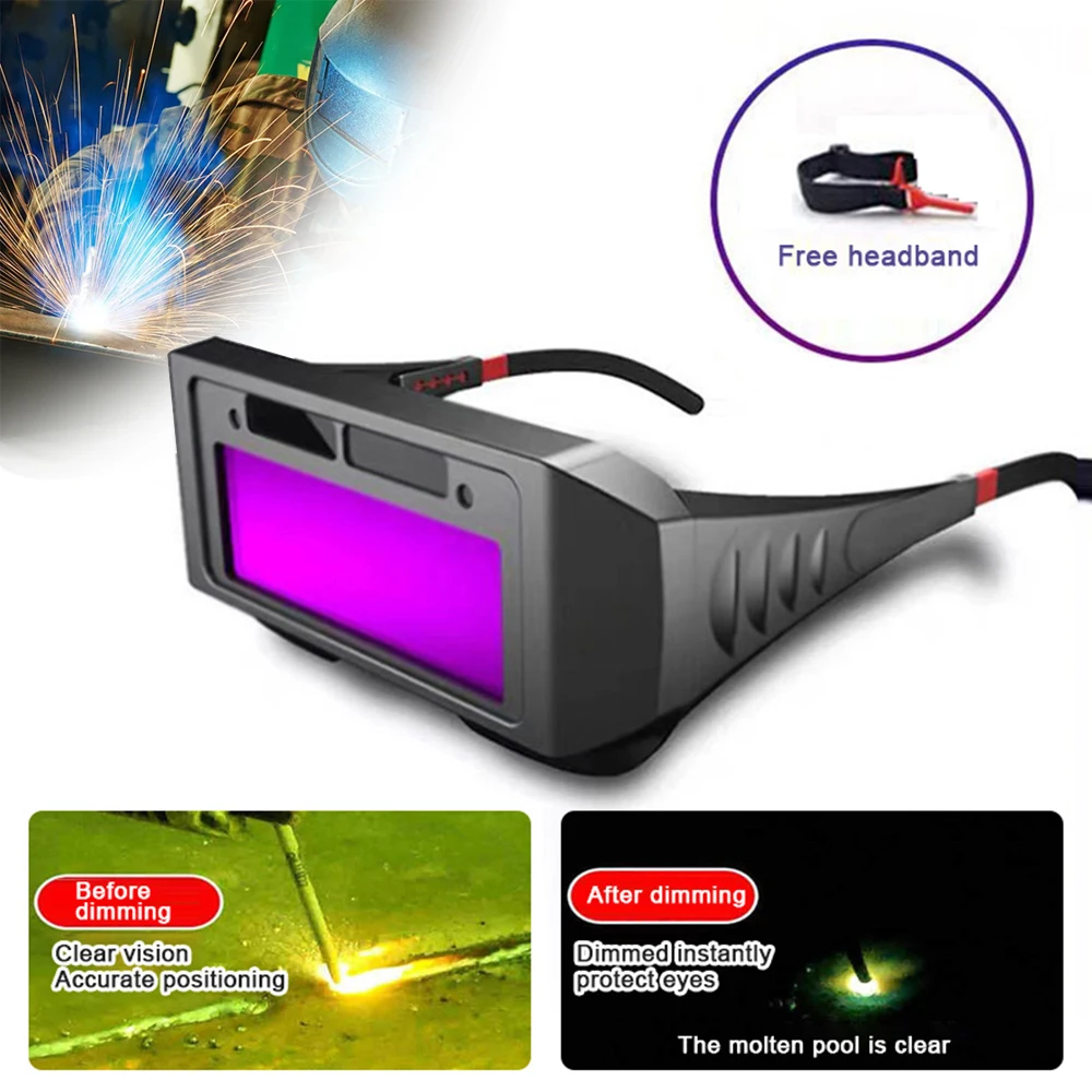 Auto Darkening Welding Helmets Automatic Light Change Auto Darkening Anti Eyes Shied Goggle