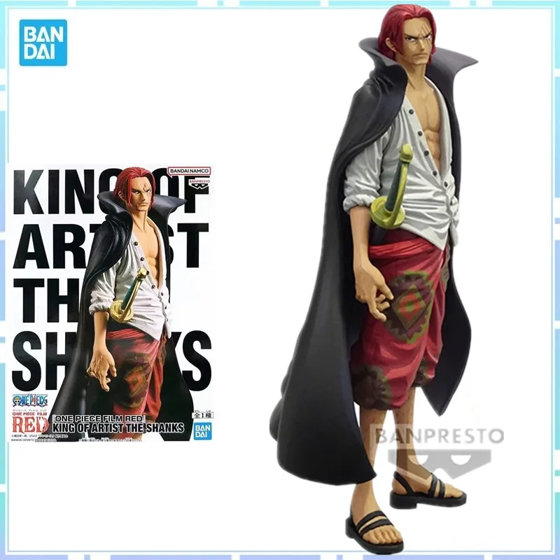Bandai Original Banpresto Anime One Piece Film Red Koa Shanks Action Figures Collection Model Toys