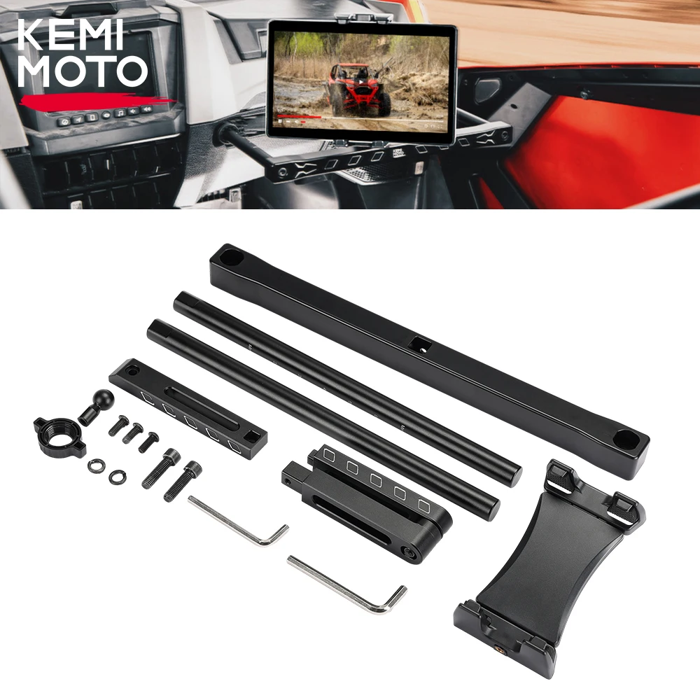 KEMIMOTO UTV GPS Mount Compatible with Polaris RZR PRO XP/XP4 RZR PRO R/Turbo R 2022-2023 Electronic Device Holder kemimoto utv gps mount compatible with polaris ranger xp 1000 crew xp 1000 2018 2023 electronic tablet device holder