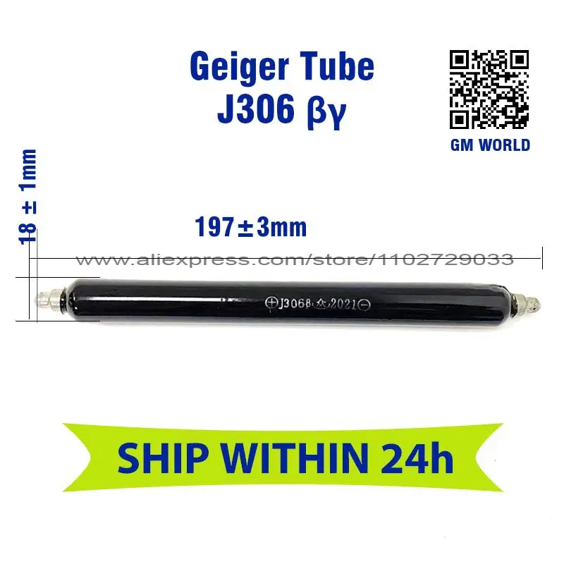 J308 high sensitivity Geiger tube use for Geiger counter professional nuclear radiation detection sensor j308 gm tube 4