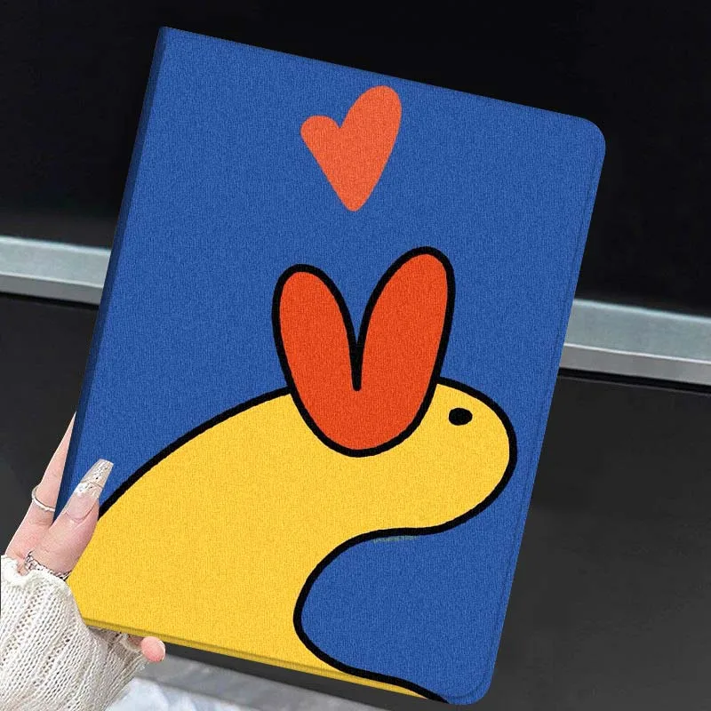 Cartoon Yellow Duck Soft Tablet Case