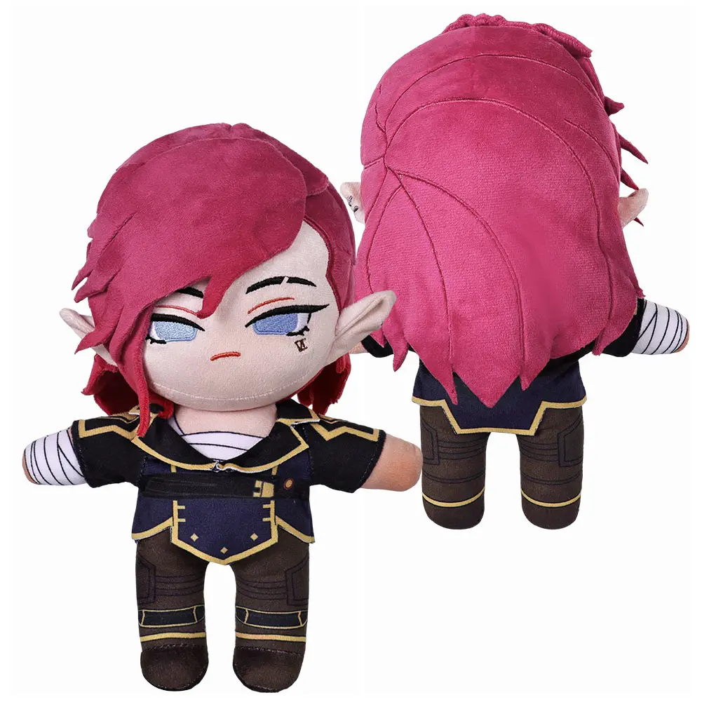 Arcane Vi Caitlyn Jinx Cosplay Plush Kayn Ezreal Cartoon Heartsteel Plushies Adult/Kids Birthday Xmas Gifts plush toy plush doll