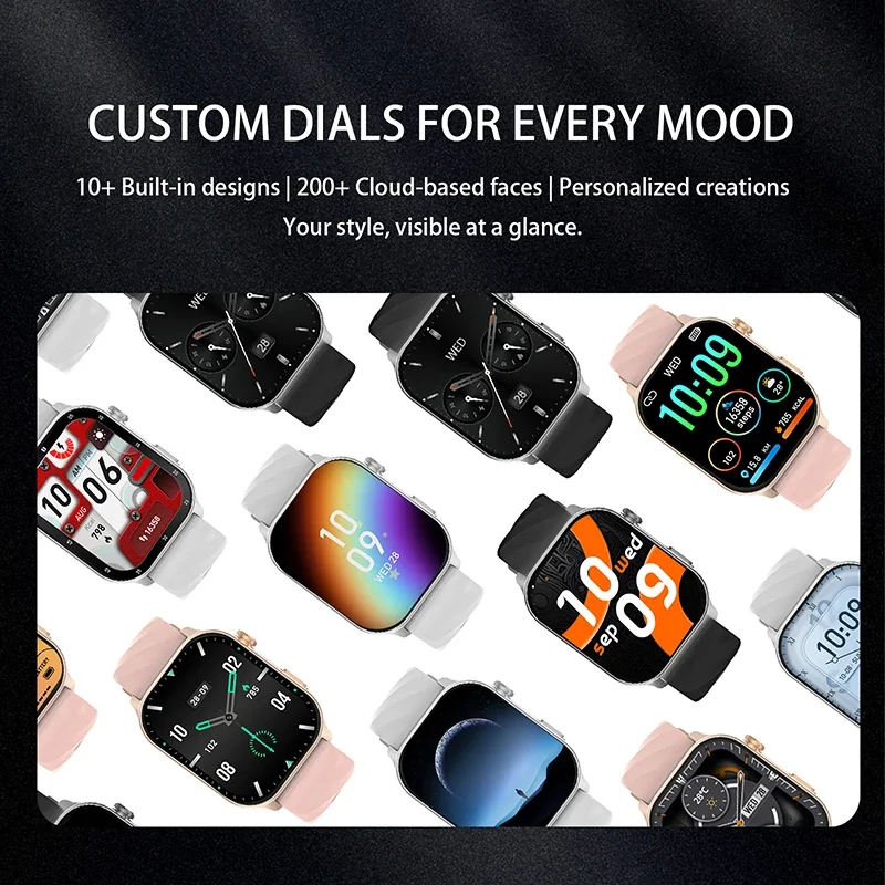 GPS Smart Watches Wireless Call Heart Rate Monitor 1ATM Waterproof Sports Wrist Smartwatch for Man Woman IOS Android Phones 2026